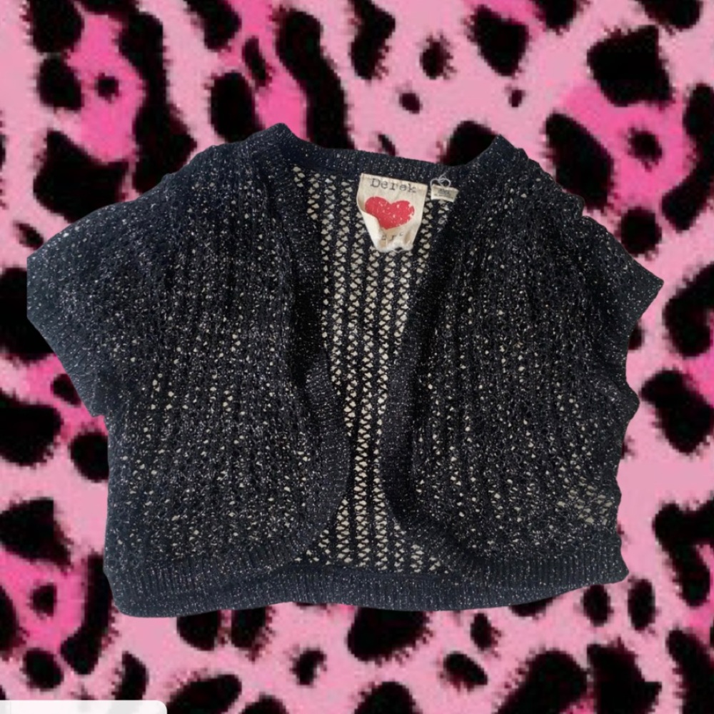 Y2K short sleeve cardigan